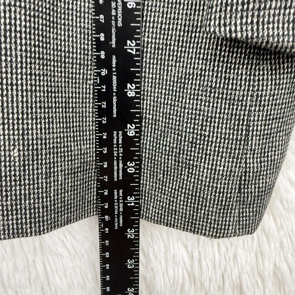 Andover Reed Mens Wool Blend Blazer Size 43R Gray Houndstooth‎ Sport Coat USA